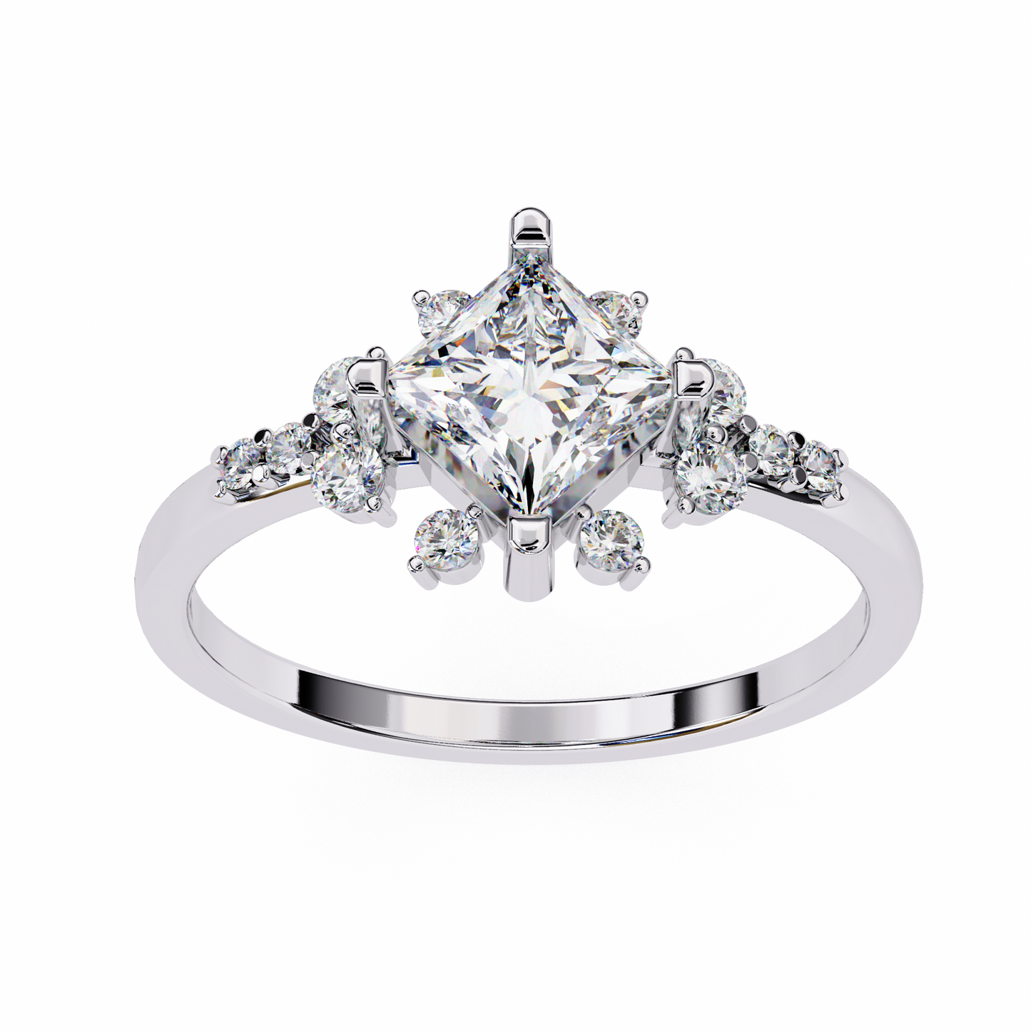 Starlit Grace Solitaire Ring
