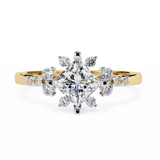 Starlit Grace Solitaire Ring