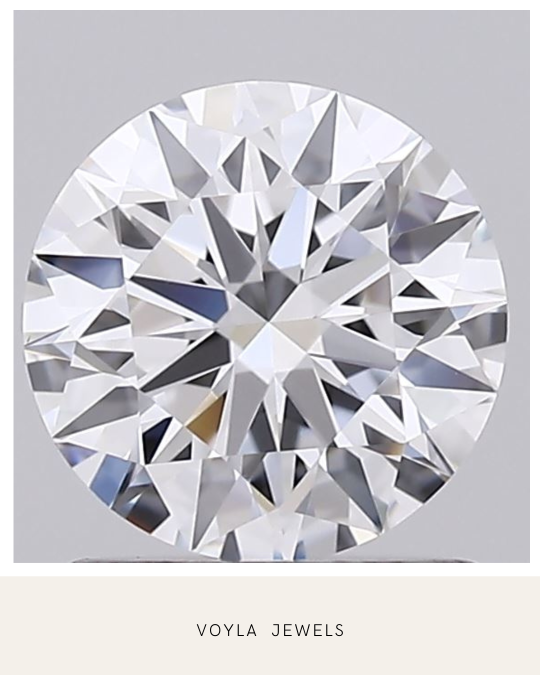 Lab Grown Round Diamond 1.00ct D IF