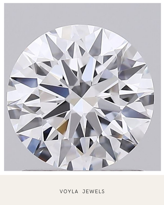 Lab Grown Round Diamond 1.00ct D IF