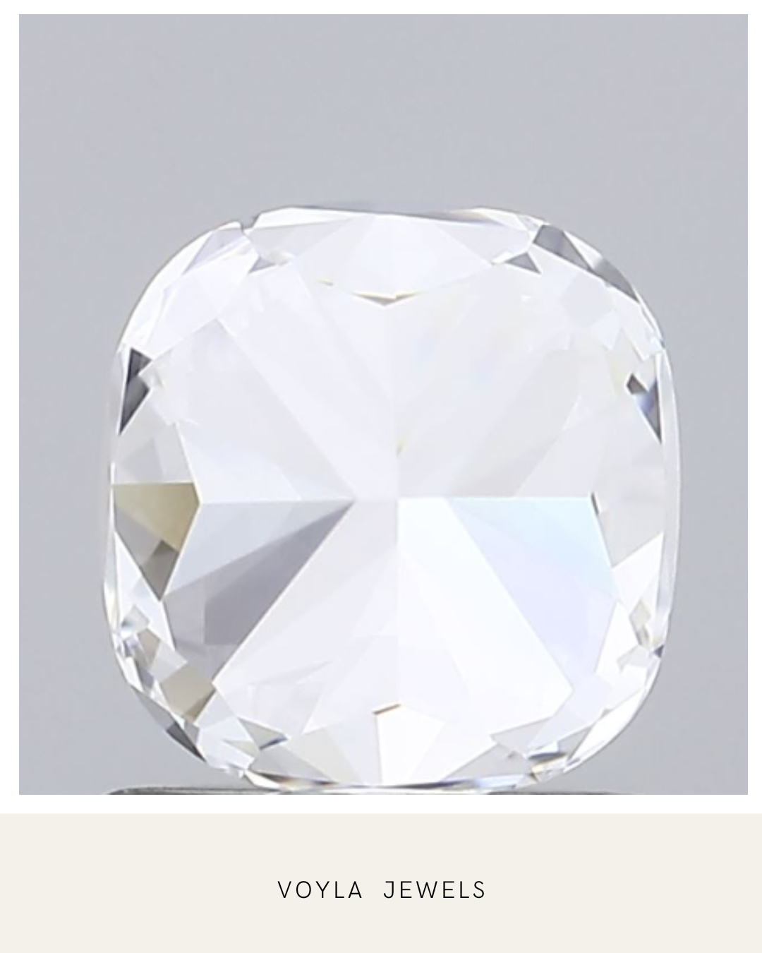 Lab Grown Cushion Diamond 1.00ct D VS1