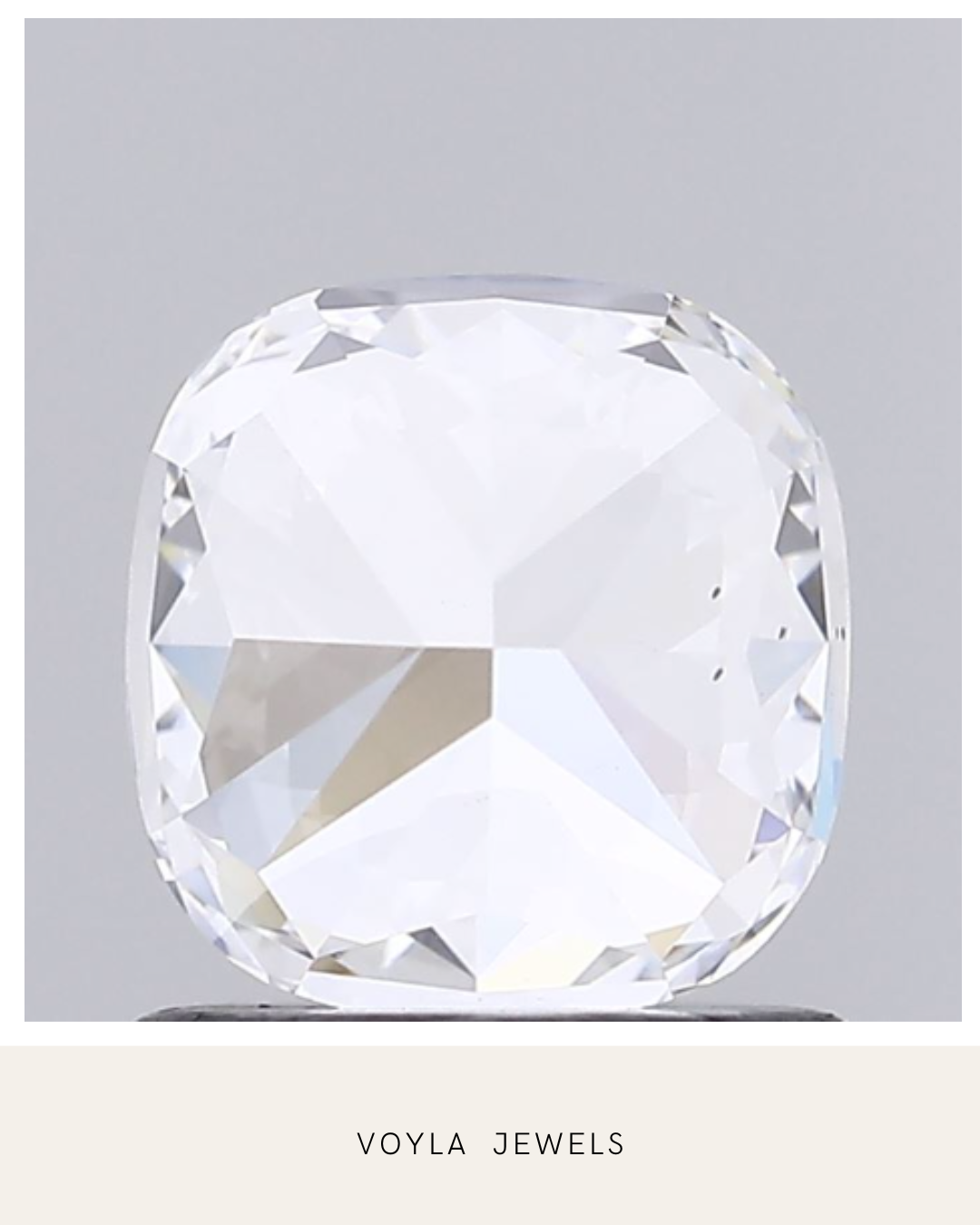 Lab Grown Cushion Diamond 1.00ct D VS2
