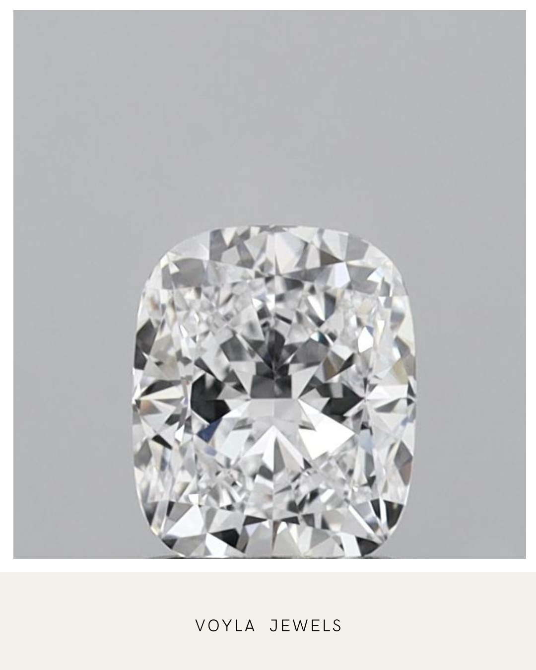 Lab Grown Cushion Diamond 1.00ct D VVS1