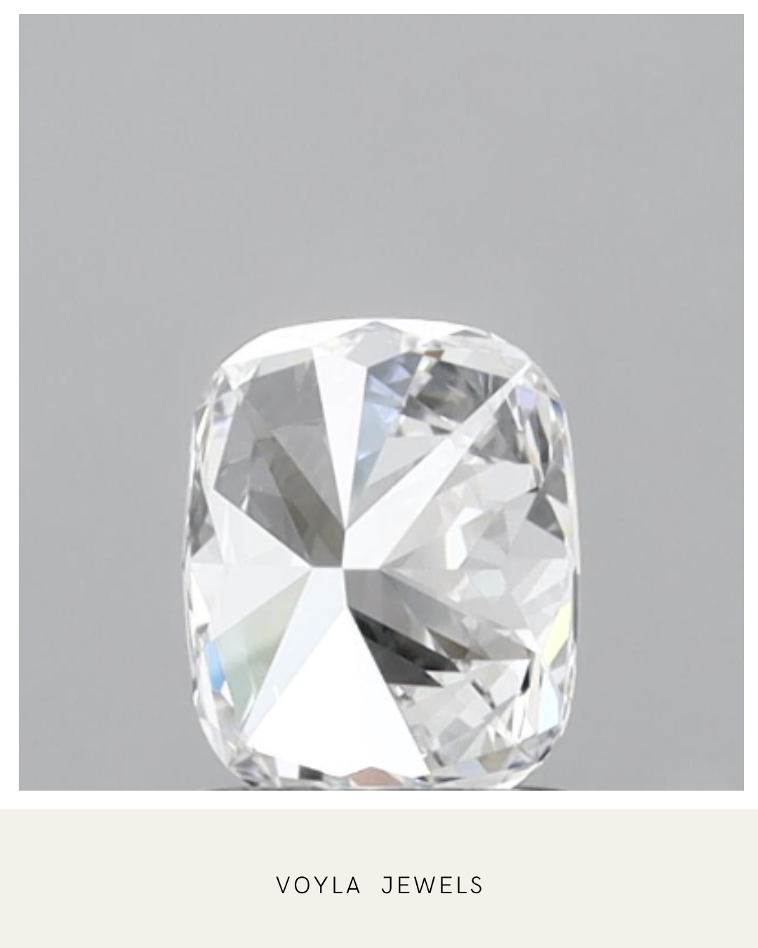 Lab Grown Cushion Diamond 1.00ct D VVS1