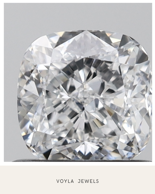 Lab Grown Cushion Diamond 1.00ct D VVS2