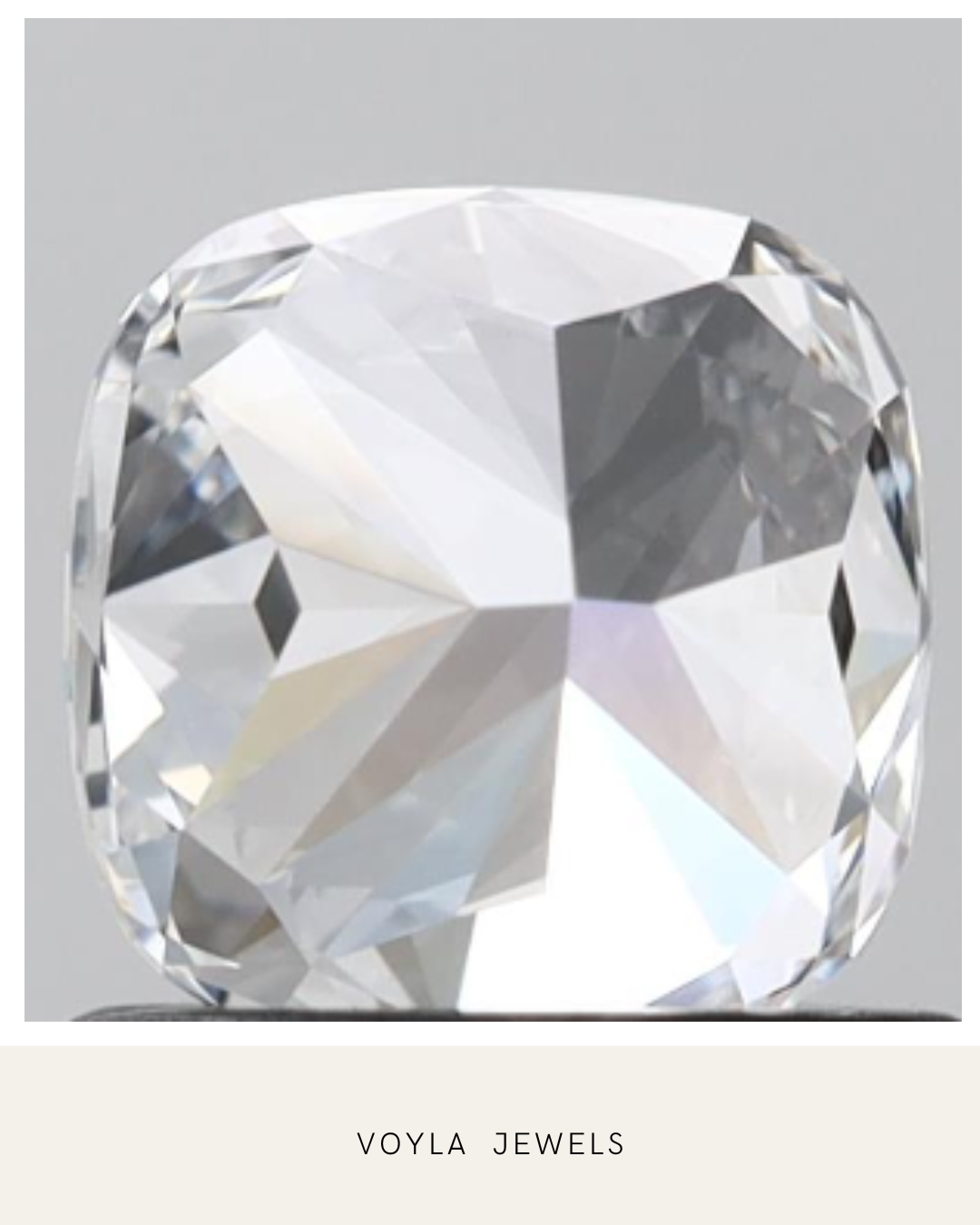 Lab Grown Cushion Diamond 1.00ct D VVS2
