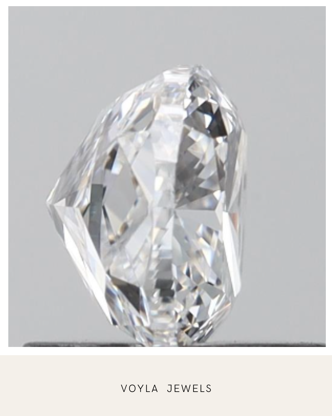 Lab Grown Cushion Diamond 1.00ct D VVS2