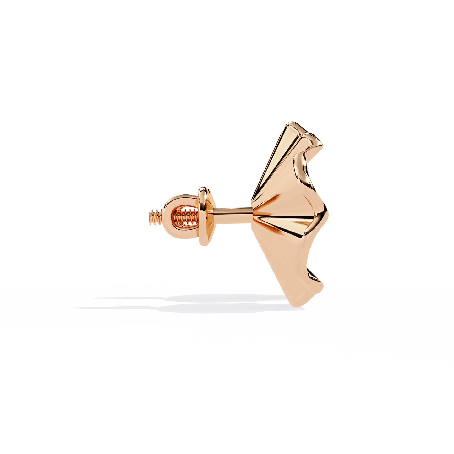 Golden Bloom Solitaire Studs