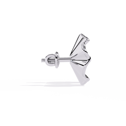 Golden Bloom Solitaire Studs
