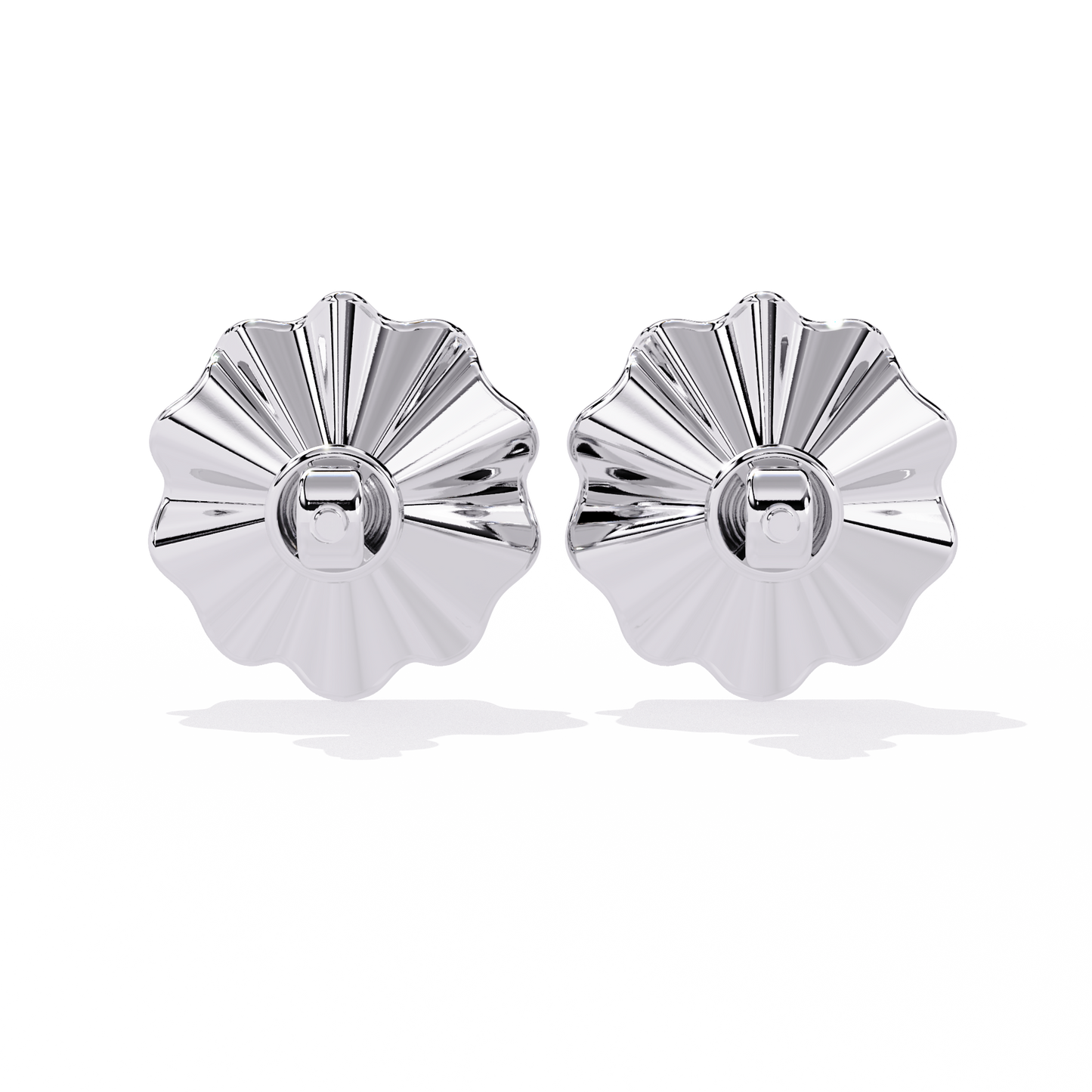 Golden Bloom Solitaire Studs