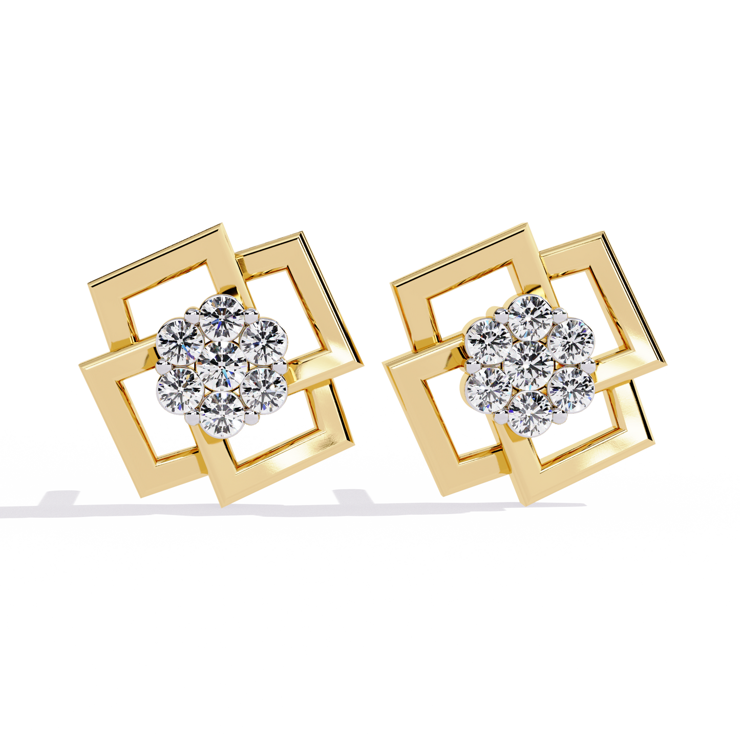 Floral Matrix Studs