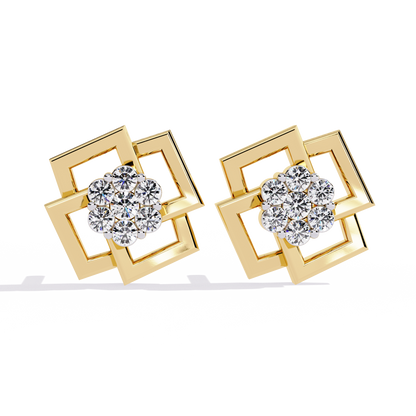 Floral Matrix Studs