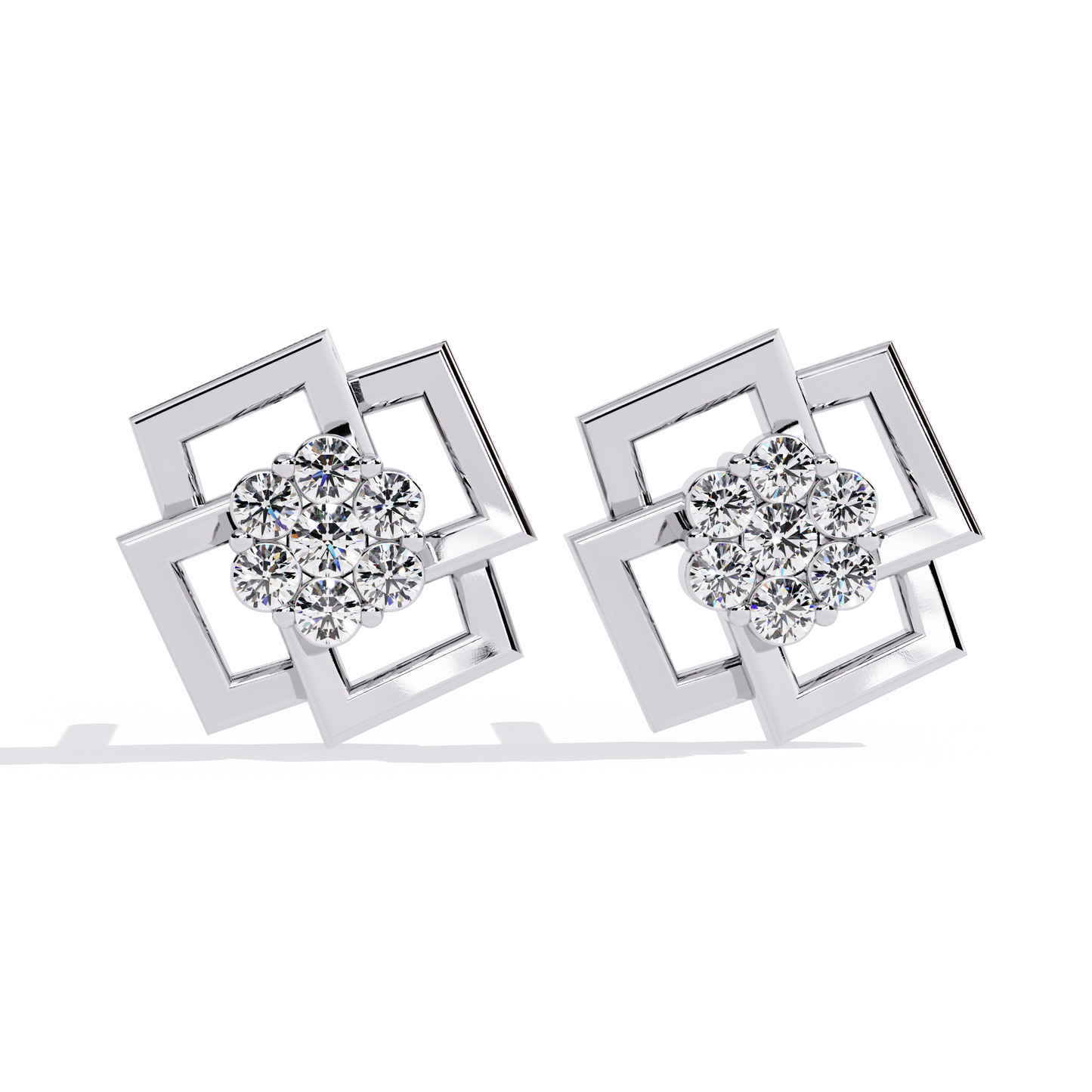 Floral Matrix Studs