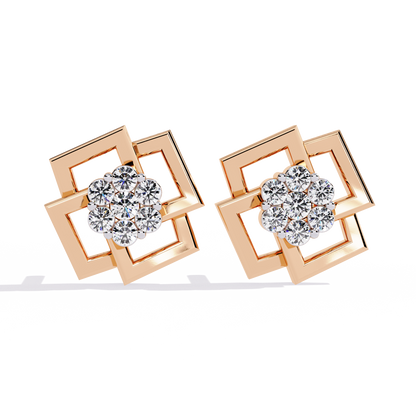 Floral Matrix Studs