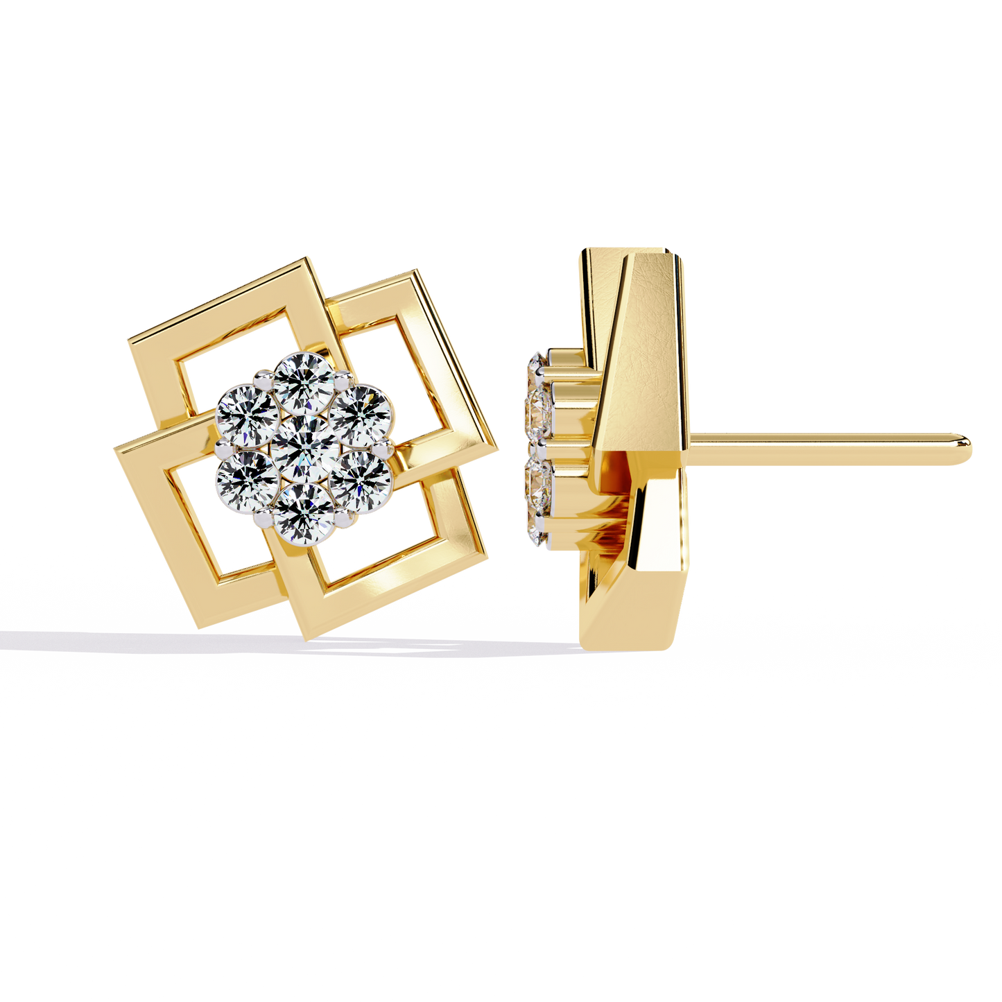 Floral Matrix Studs
