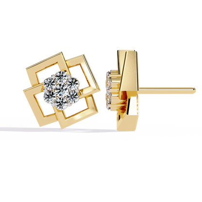 Floral Matrix Studs