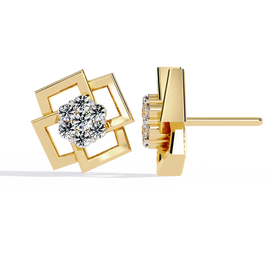 Floral Matrix Studs