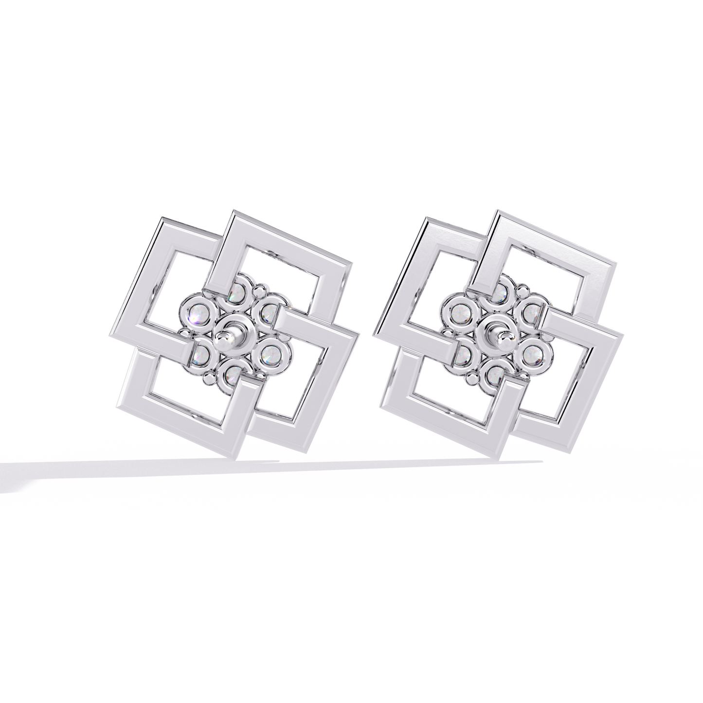 Floral Matrix Studs