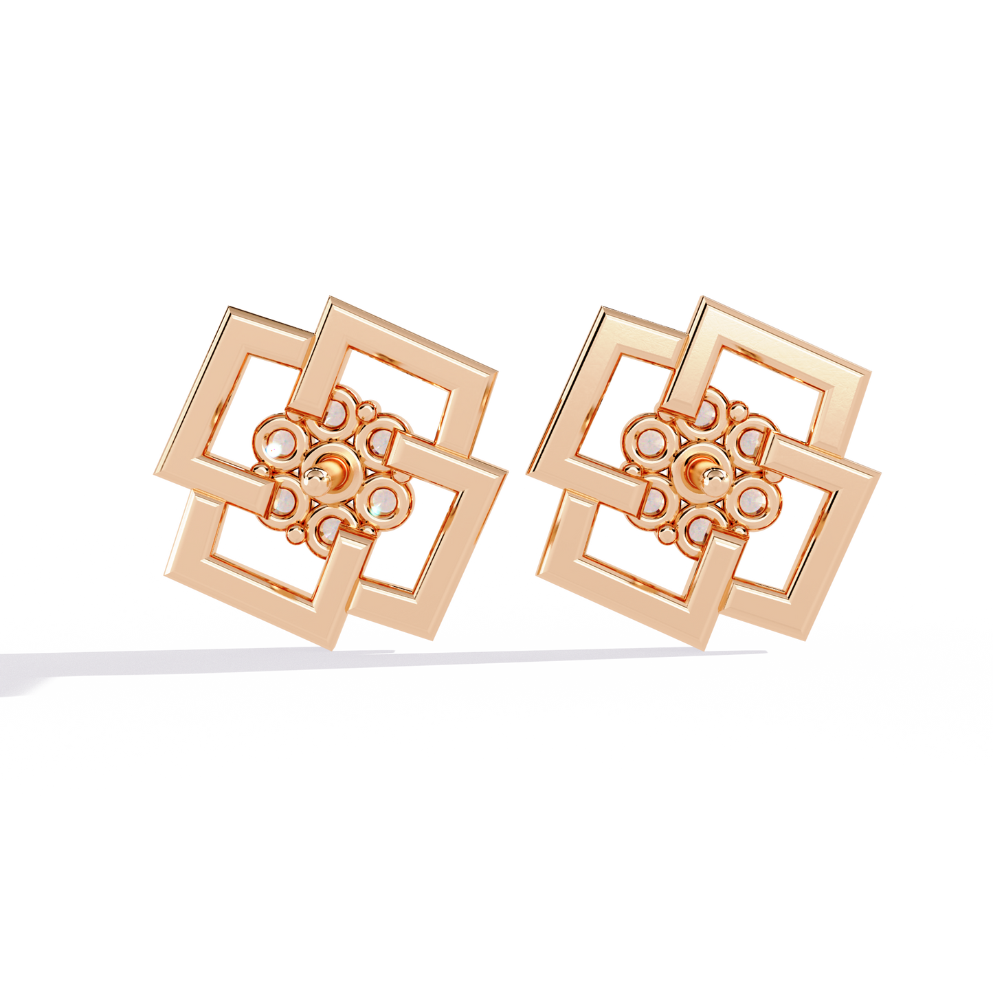 Floral Matrix Studs