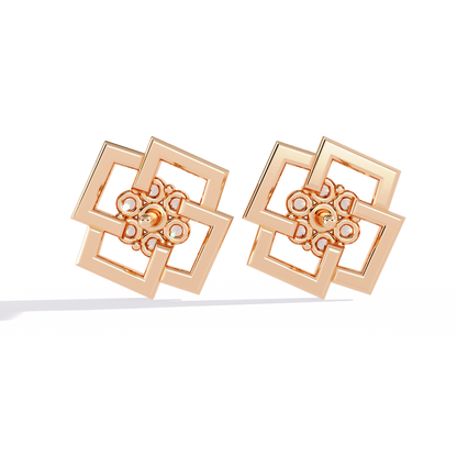 Floral Matrix Studs