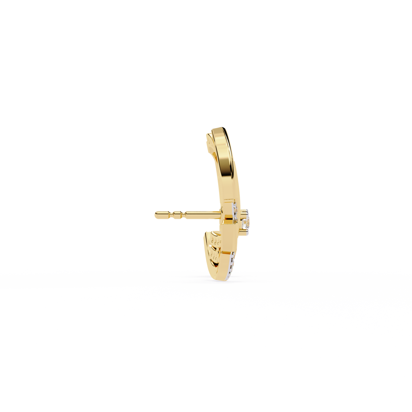Halo Crescent Studs