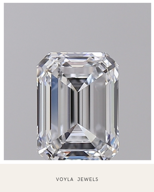 Lab Grown Emerald Diamond 1.00ct D VVS1
