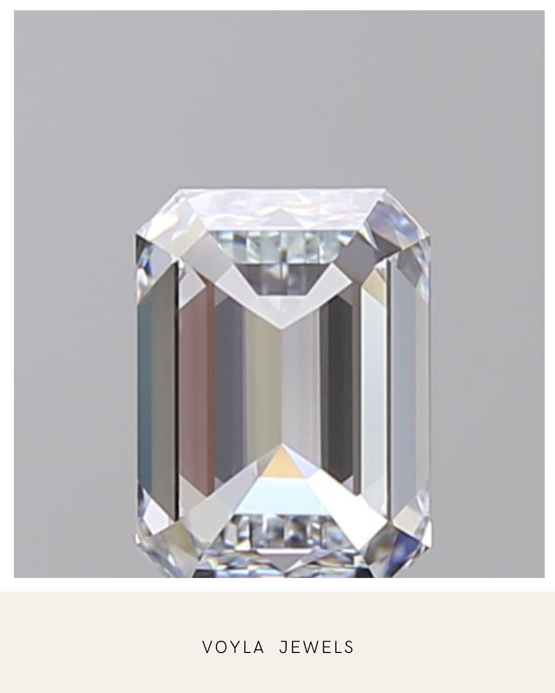Lab Grown Emerald Diamond 1.00ct D VVS1