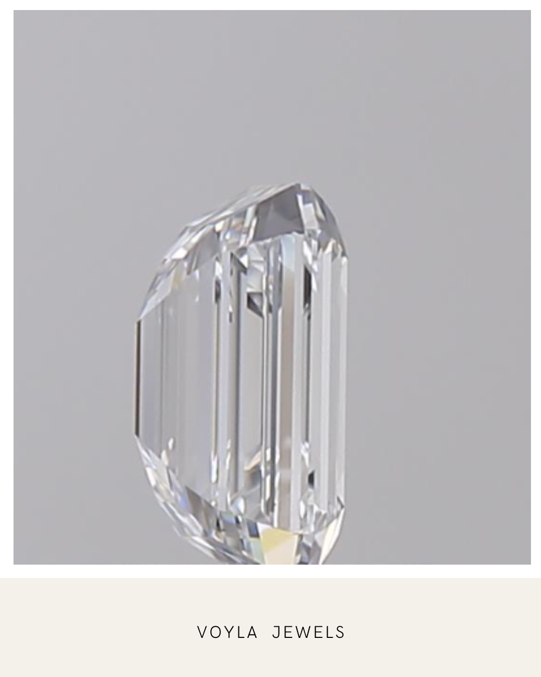 Lab Grown Emerald Diamond 1.00ct D VVS1