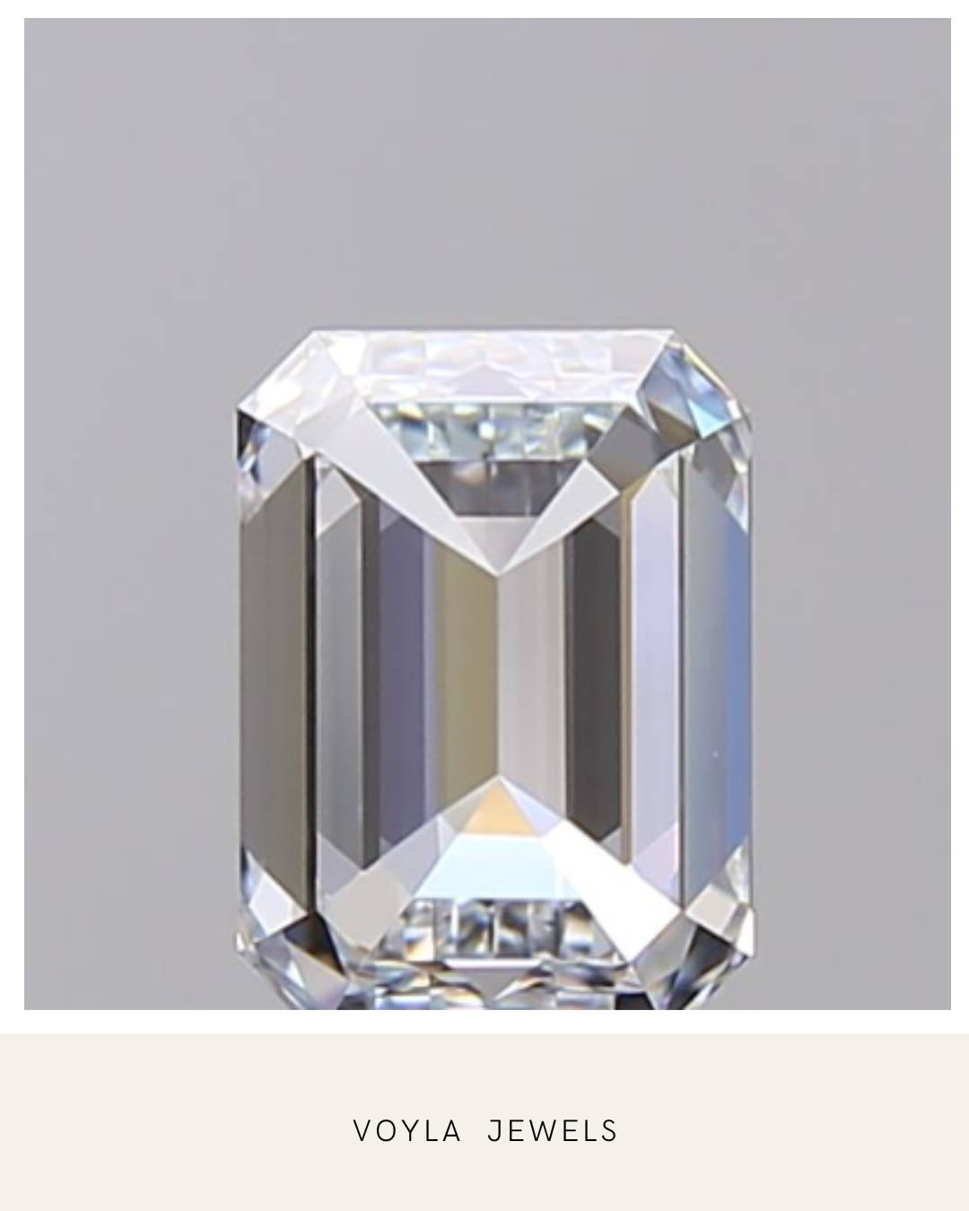 Lab Grown Emerald Diamond 1.00ct D VVS2
