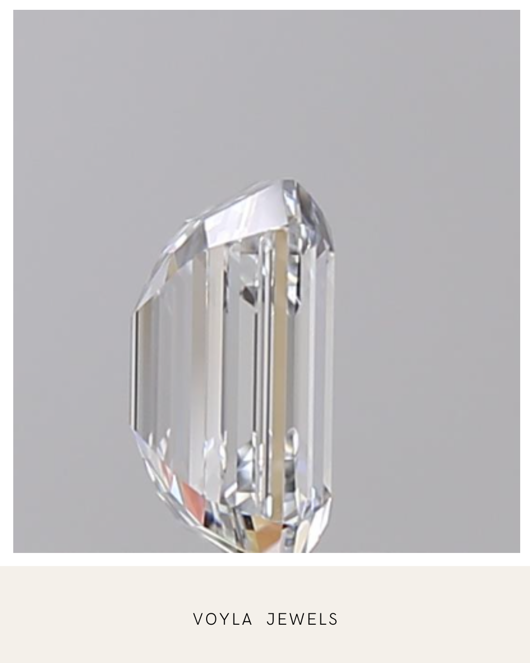 Lab Grown Emerald Diamond 1.00ct D VVS2