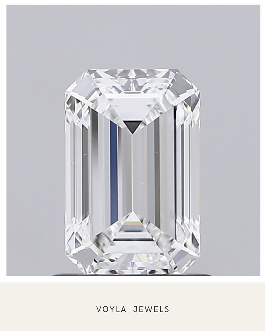 Lab Grown Emerald Diamond 1.00ct E VS2