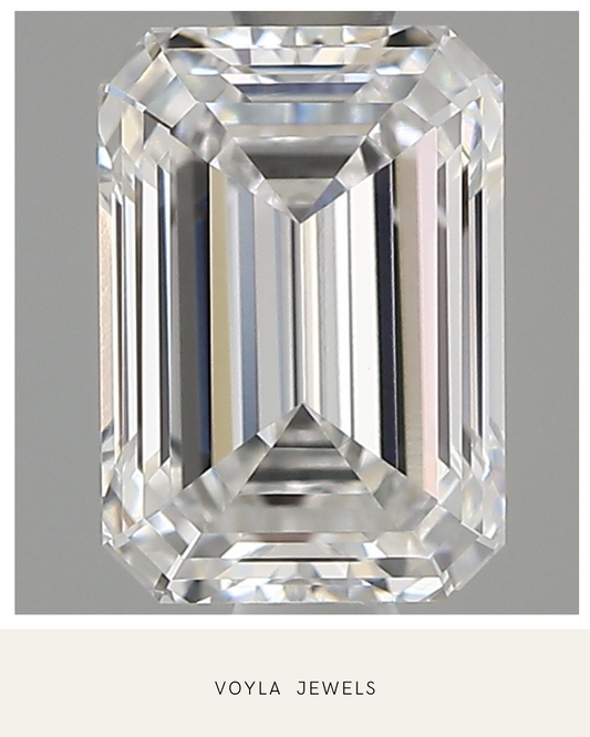 Lab Grown Emerald Diamond 1.00ct E VVS1