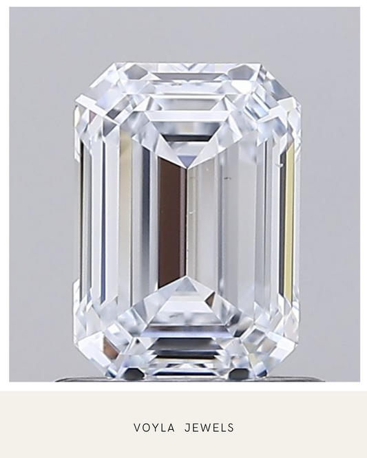 Lab Grown Emerald Diamond 1.00ct F VS1