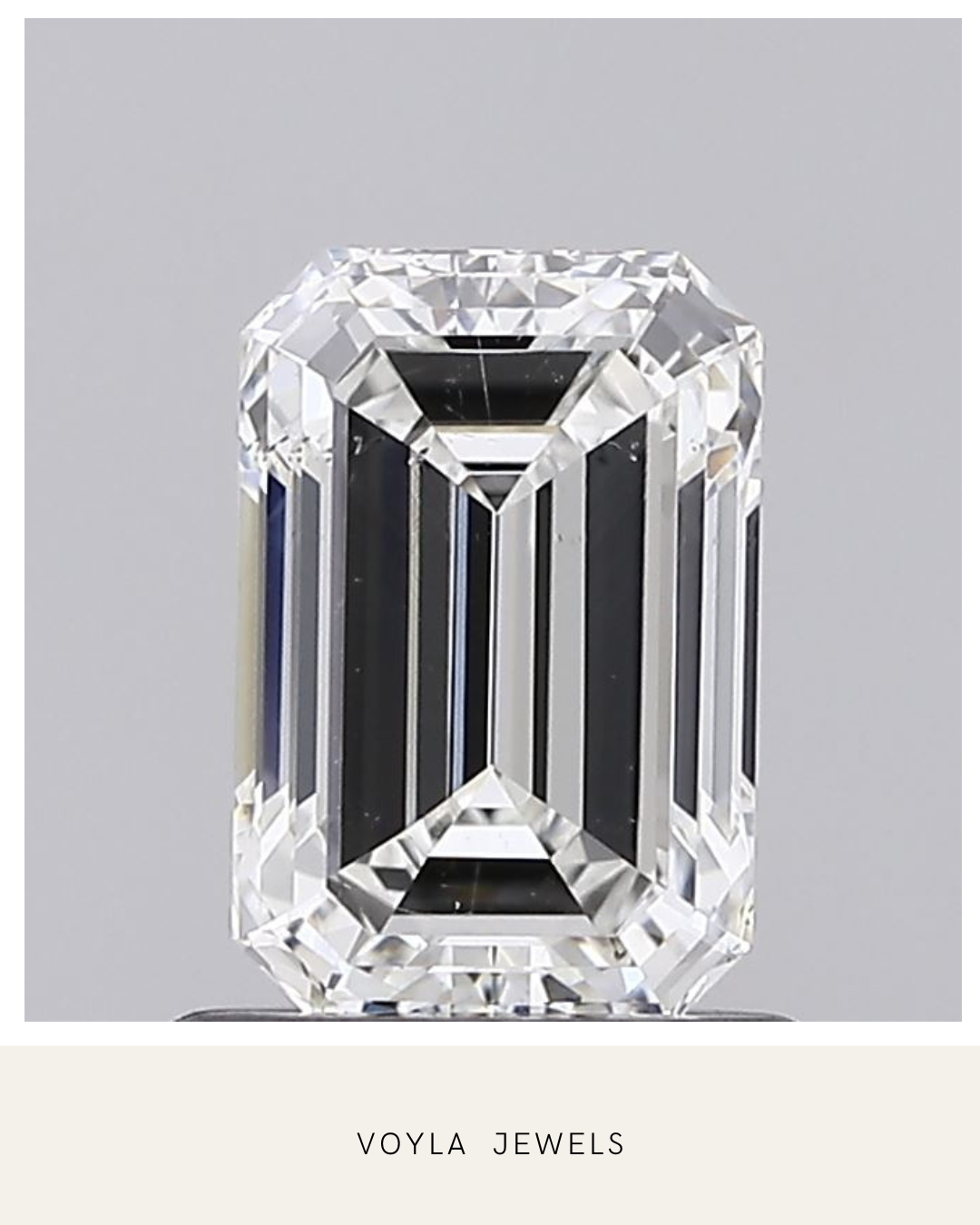 Lab Grown Emerald Diamond 1.00ct F VS2
