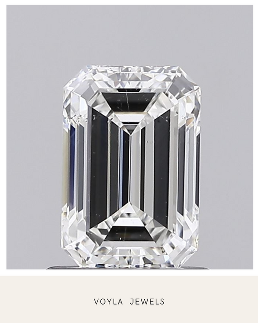 Lab Grown Emerald Diamond 1.00ct F VS2