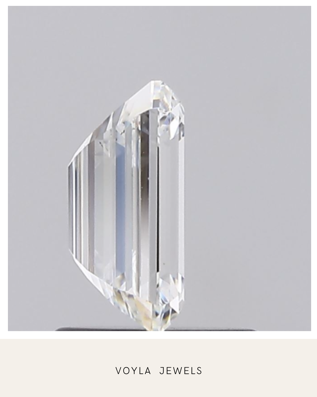 Lab Grown Emerald Diamond 1.00ct F VS2