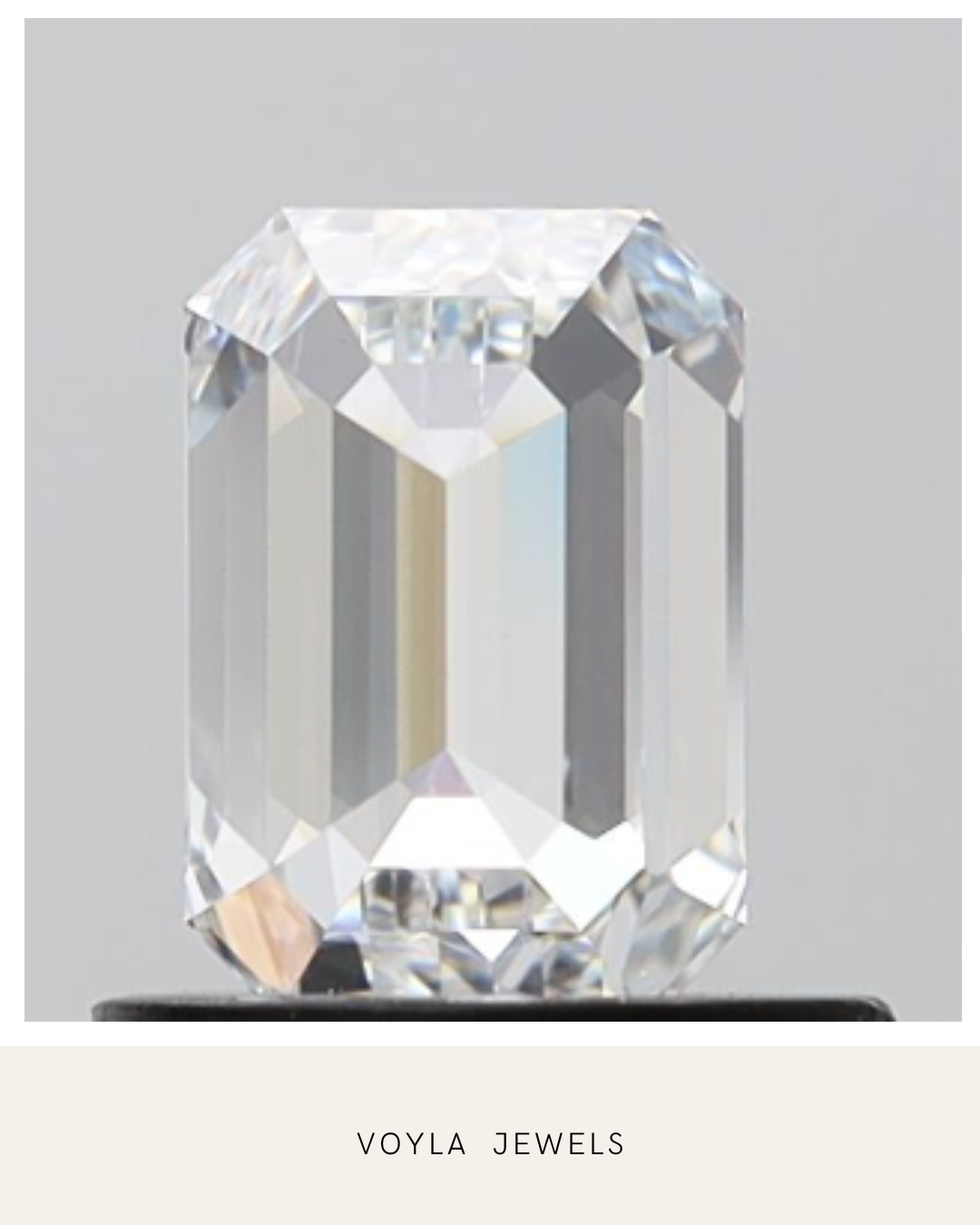 Lab Grown Emerald Diamond 1.00ct F VVS2