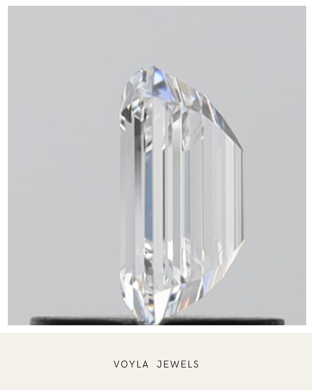 Lab Grown Emerald Diamond 1.00ct F VVS2