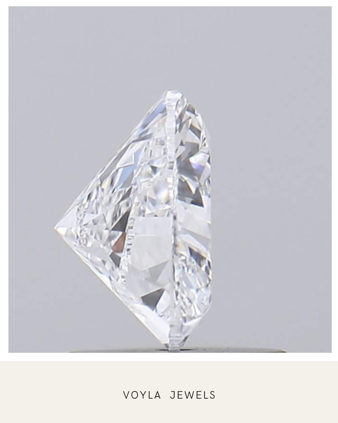 Lab Grown Heart Diamond 1.00ct D IF