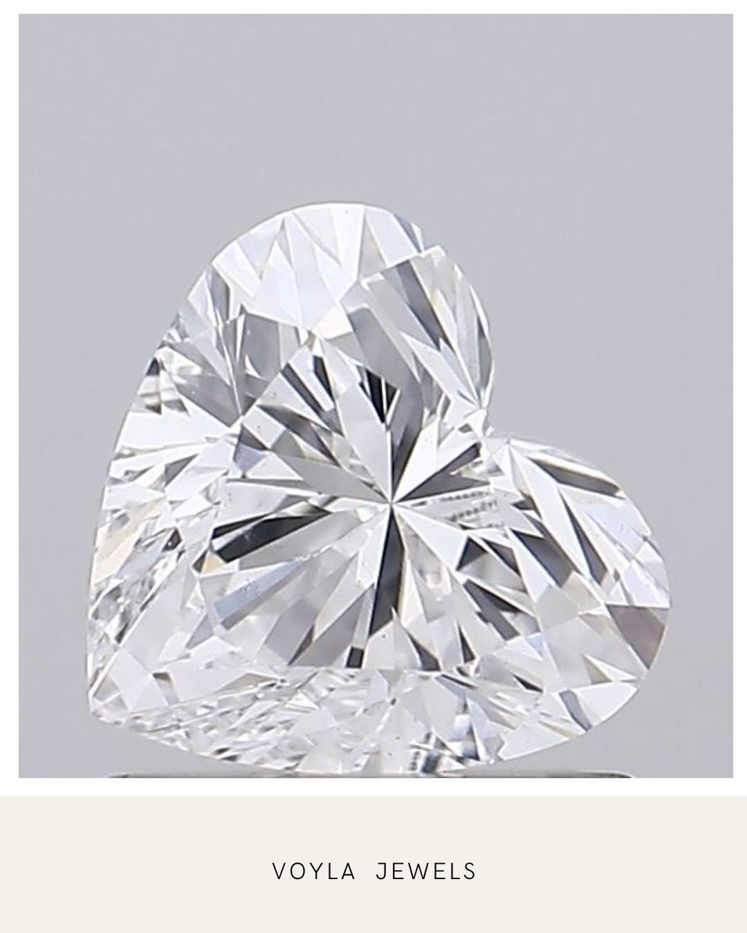 Lab Grown Heart Diamond 1.00ct D VS1