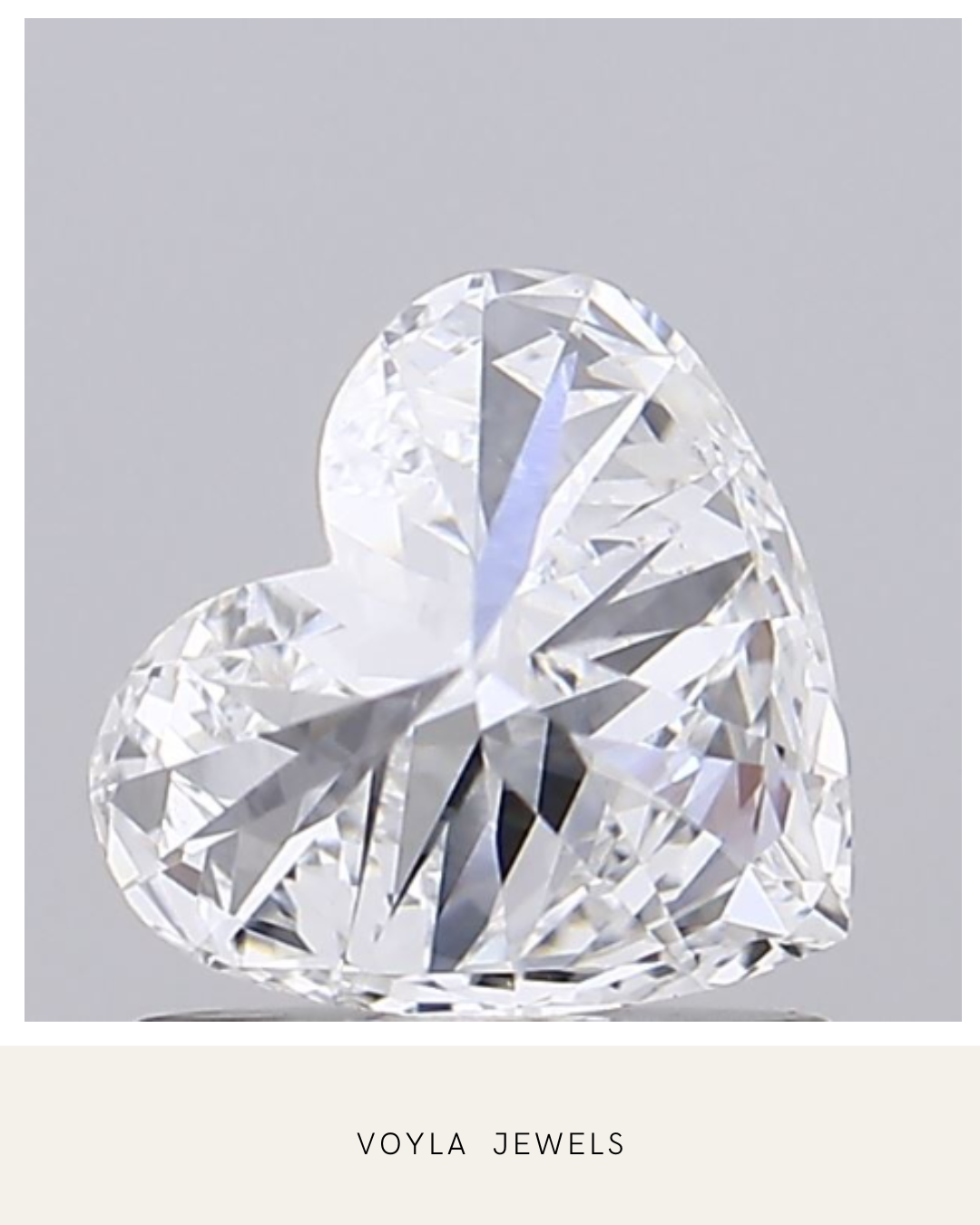 Lab Grown Heart Diamond 1.00ct D VS1
