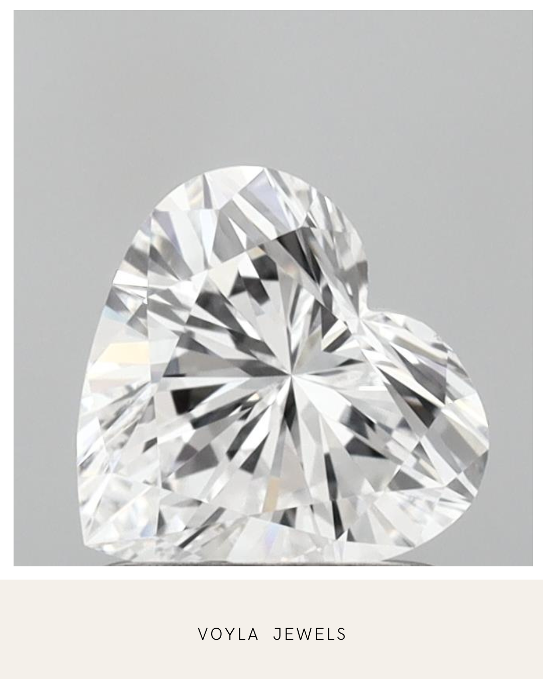 Lab Grown Heart Diamond 1.00ct D VS2