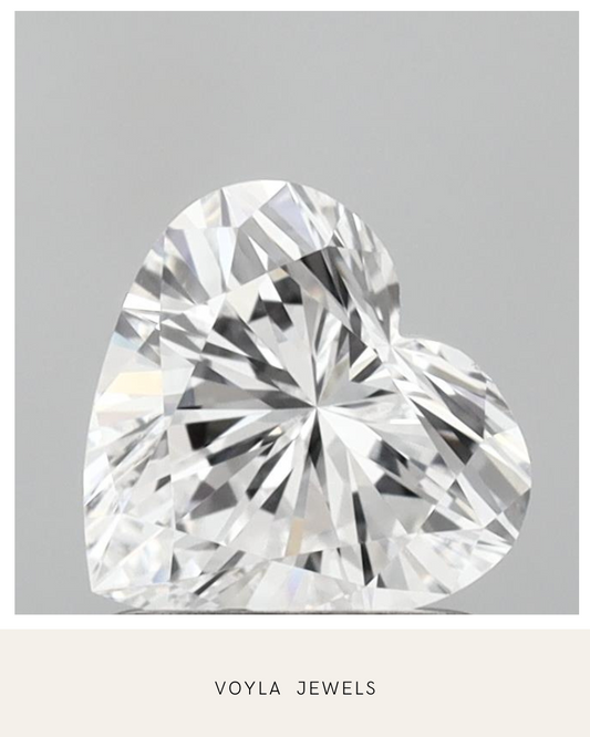 Lab Grown Heart Diamond 1.00ct D VS2