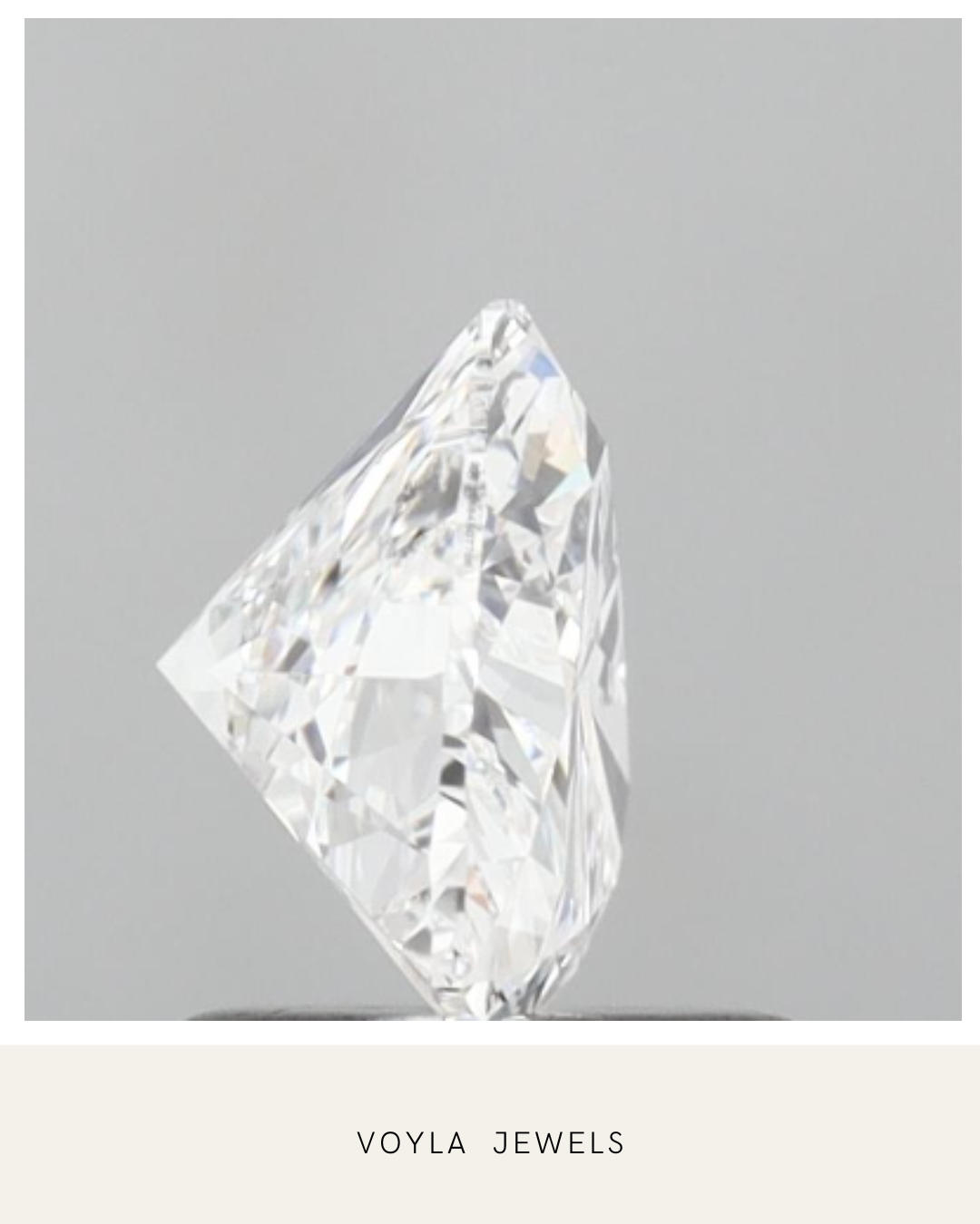 Lab Grown Heart Diamond 1.00ct D VS2