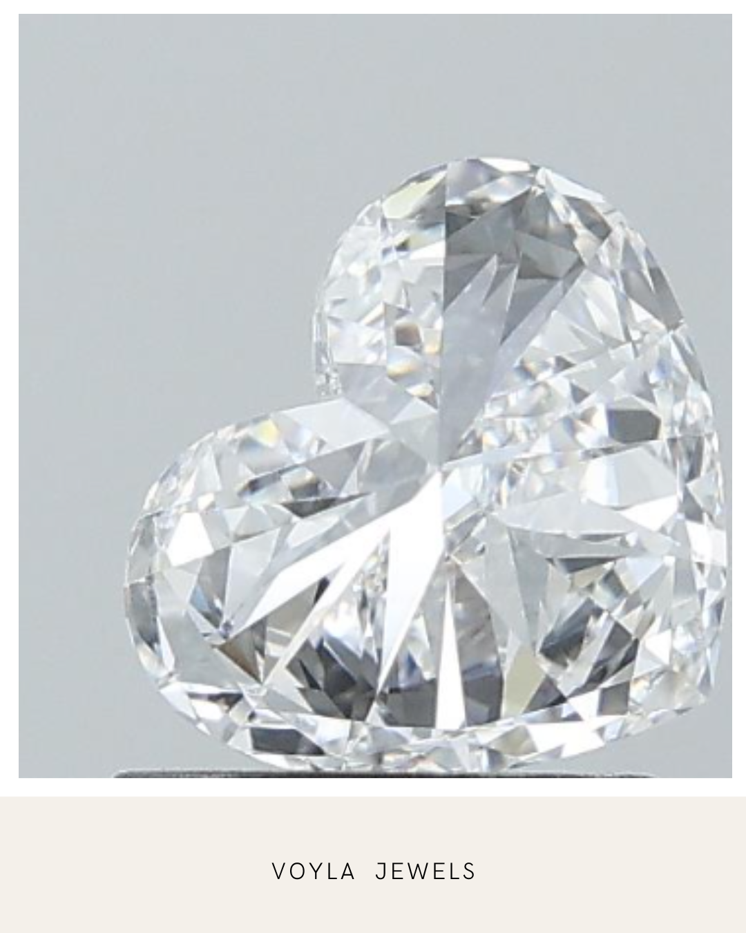 Lab Grown Heart Diamond 1.00ct D VVS1