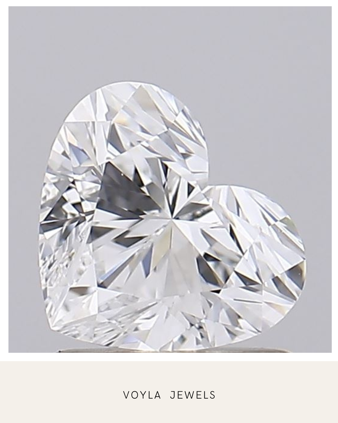 Lab Grown Heart Diamond 1.00ct E VS1