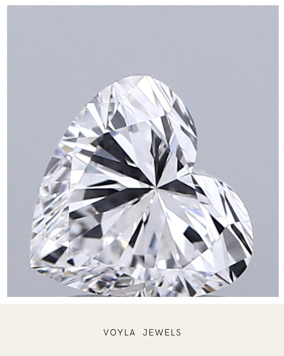Lab Grown Heart Diamond 1.00ct E VVS2