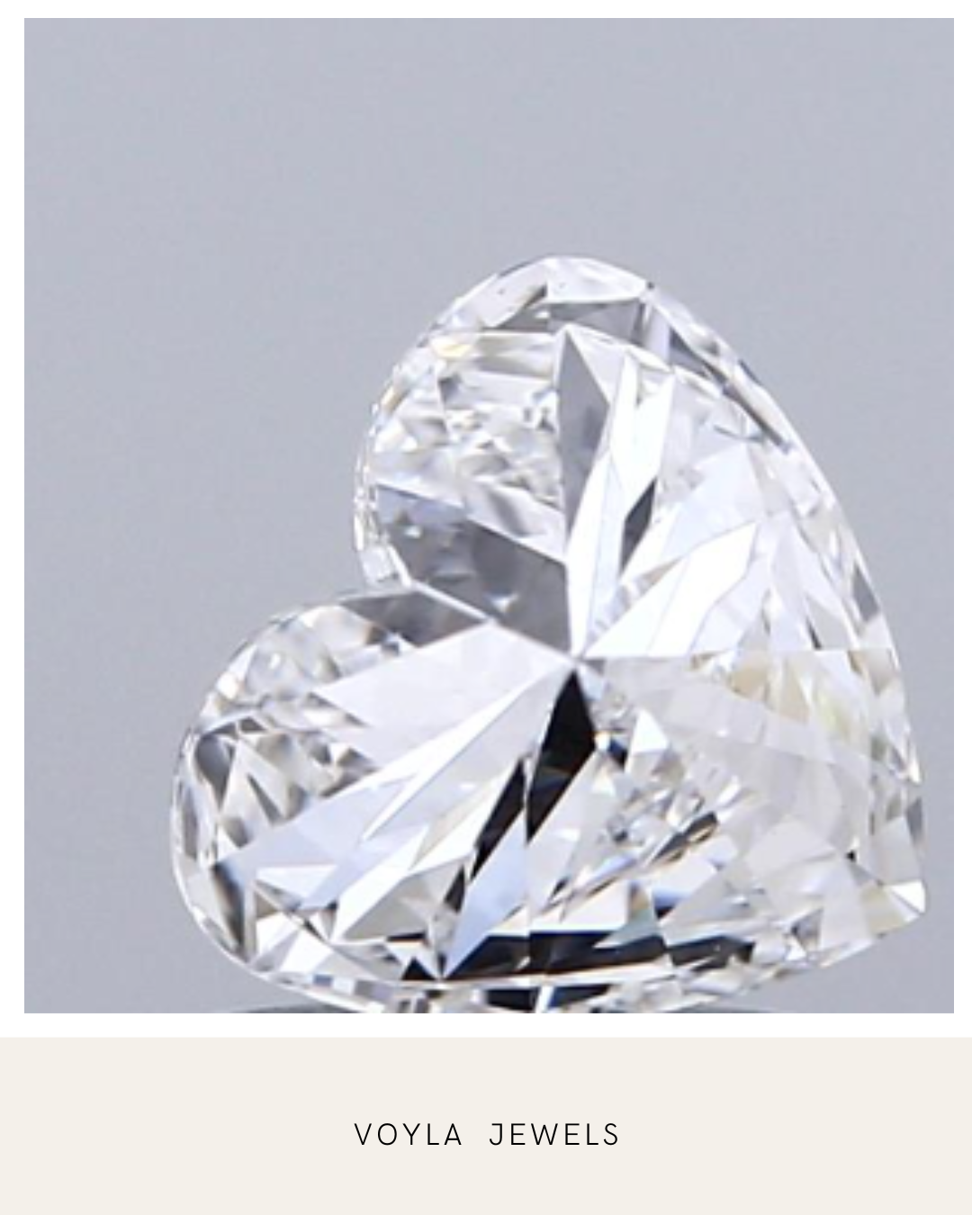 Lab Grown Heart Diamond 1.00ct E VVS2