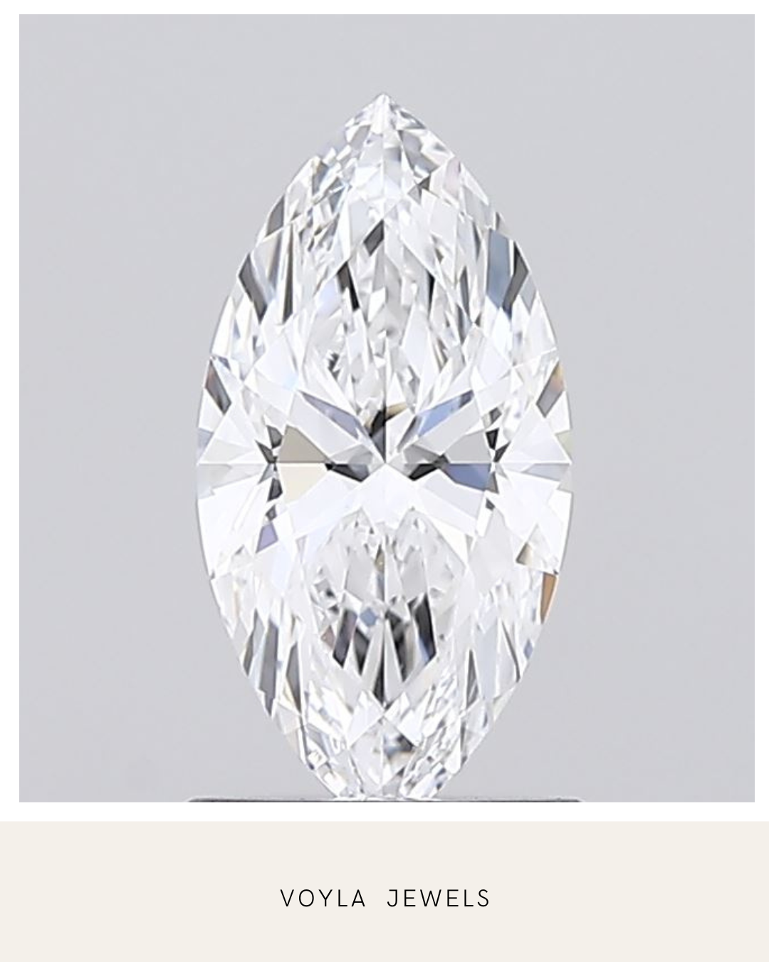 Lab Grown Marquise Diamond 1.00ct D IF