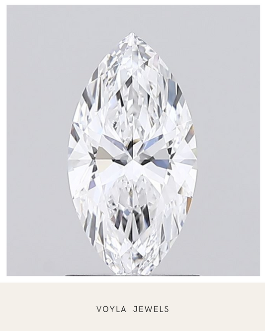 Lab Grown Marquise Diamond 1.00ct D IF